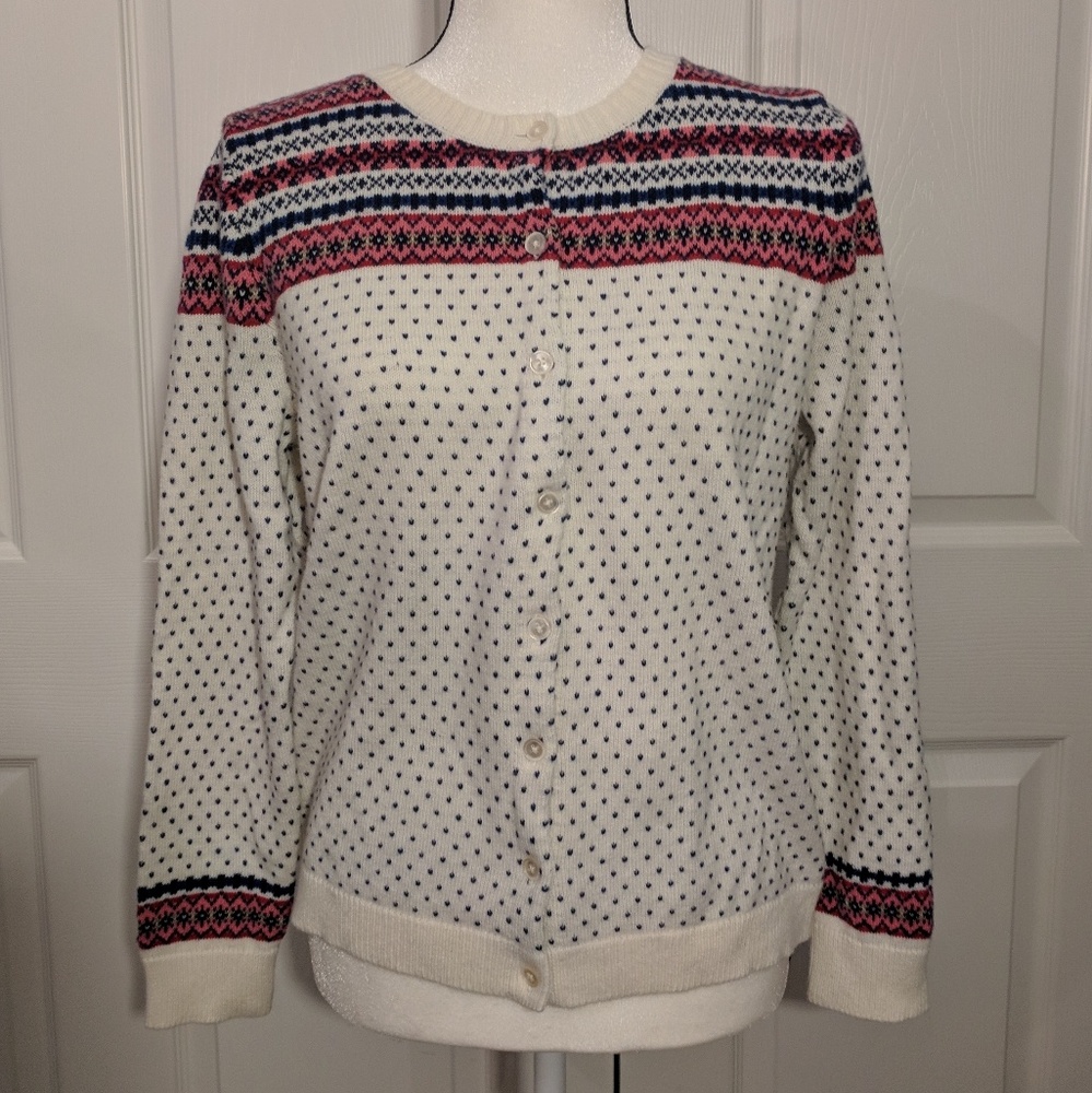 Talbots super soft cardigan crewneck sweater M